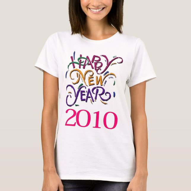 Neues Jahr 2010 T-Shirt (Vorderseite)