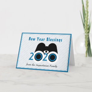 NEUES JAHR 2020 Vision Individuelle Blaue Neujahrs Feiertagskarte