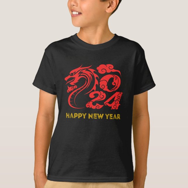 Neues Jahr 2024 T-Shirt (Vorderseite)