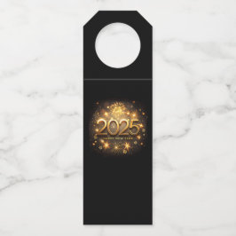 Neues Jahr 2025 Flaschenanhänger