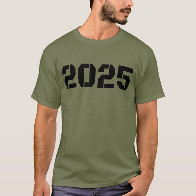 Neues Jahr 2025 T-Shirt (Vorderseite)