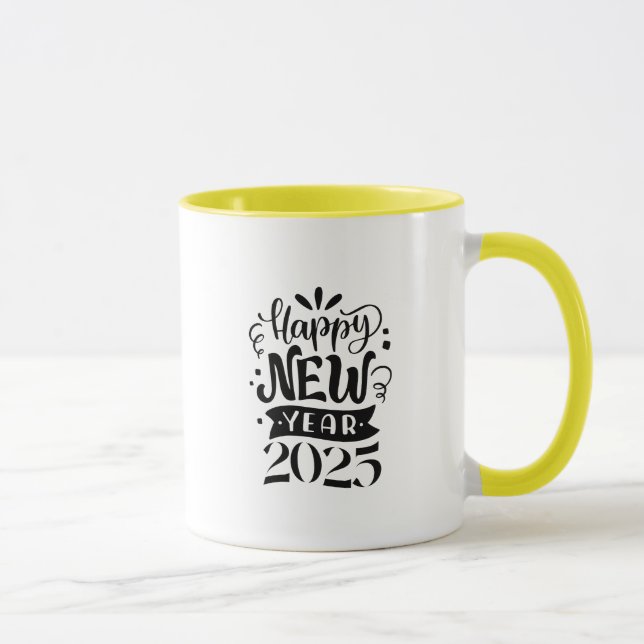 neues Jahr 2025 Tasse (Rechts)