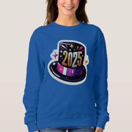 Neues Jahr 2025 Top-Hut Sweatshirt