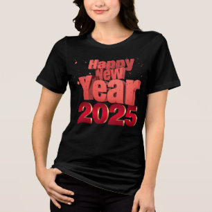 Neues Jahr 2025 Tri-Blend Shirt