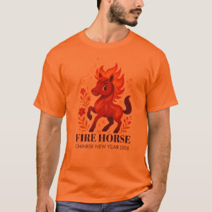 Neues Jahr 2026 für das Feuerpferd T-Shirt