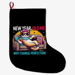 Neues Jahr altes Ich Warum Veränderung Perfektion Großer Weihnachtsstrumpf