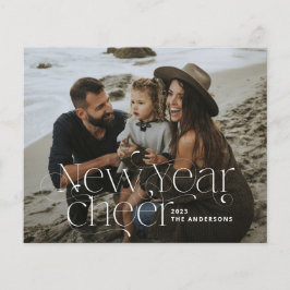 Neues Jahr Foto Elegante Art Deco Typografie