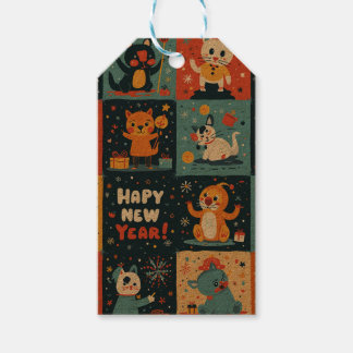 Neues Jahr - Geschenkmarke Geschenkanhänger