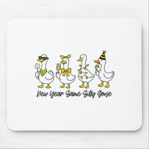 Neues Jahr gleich dumme Gans Frohes Silvester Gans Mousepad