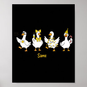 Neues Jahr gleiche dumme Gans Lustig 2026 Neujahrs Poster