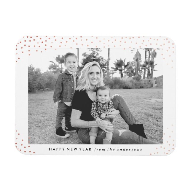 Neues Jahr | Holiday Foto Magnet (Horizontal)