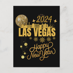 Neues Jahr in Las Vegas Nevada Reisen Matching NYE Postkarte