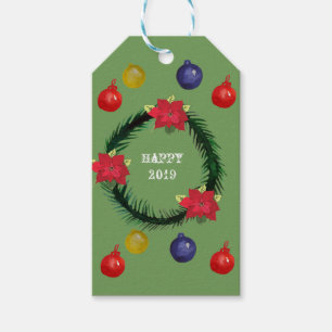 Neues Jahr-kundenspezifische Geschenk-Umbauten Geschenkanhänger