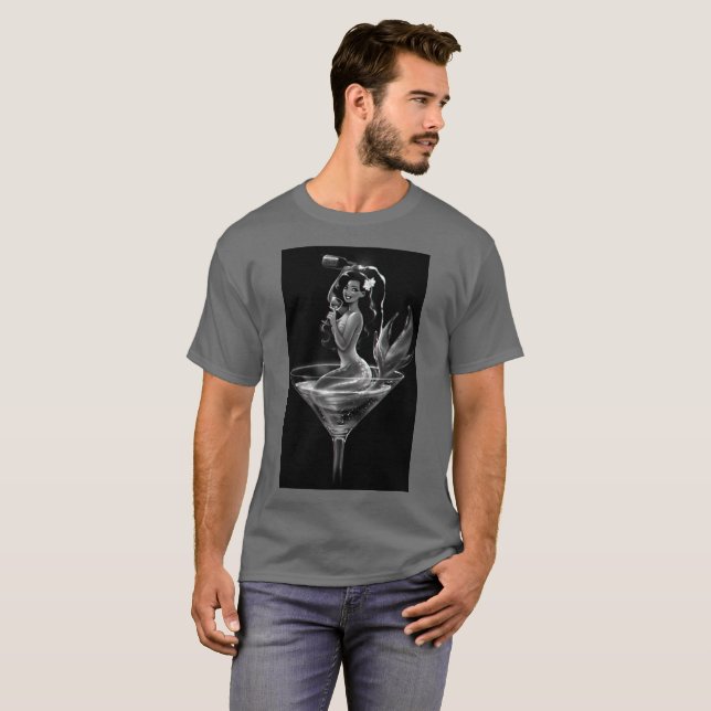 Neues Jahr-Meerjungfrau 2017 T-Shirt (Vorne ganz)