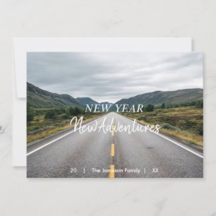 Neues Jahr, neue Abenteuer Foto gefaltet Feiertagskarte