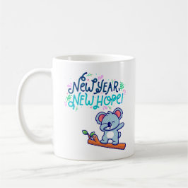 Neues Jahr neue Hoffnung Koala Kaffeetasse