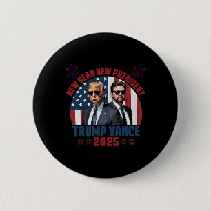 Neues Jahr Neuer Präsident Trump Vance Präsident H Button