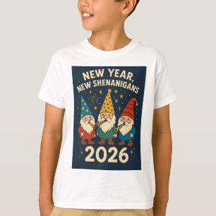 Neues Jahr, neuer Unfug 2026 Gnom-Partyshirt T-Shirt