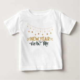 Neues Jahr Neues Ich Baby-Body Cute Newborn Baby T-shirt