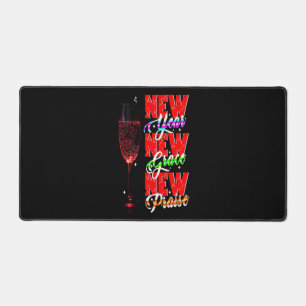 Neues Jahr Neues Lob Schreibtischunterlage