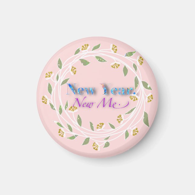 Neues Jahr New me Tapestry Magnet (Vorne)