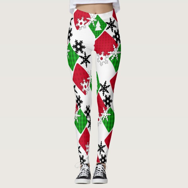 Neues Jahr, Weihnachten, Weihnachten, Weihnachten Leggings (Vorderseite)