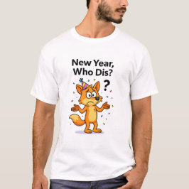 Neues Jahr, wer ist das? – Verwirrte Fuchs-Party-C T-Shirt