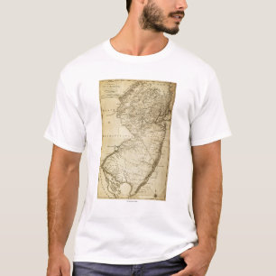 Neues JerseyPanoramic MapNew Jersey T-Shirt