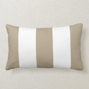 Neues kakifarbiger u. weißer Streifen-lumbales Lendenkissen