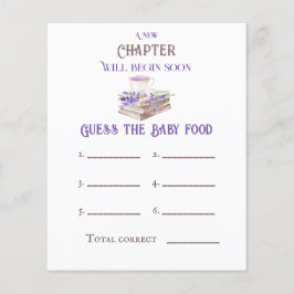 Neues Kapitel Anfängt Buch Ratschläge Baby Shower 