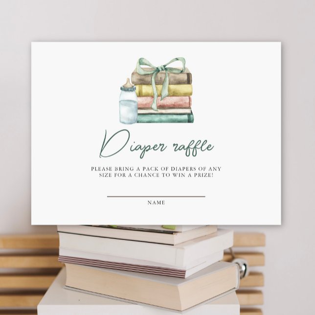 Neues Kapitel Babydusche Windelwanne Begleitkarte (Von Creator hochgeladen)