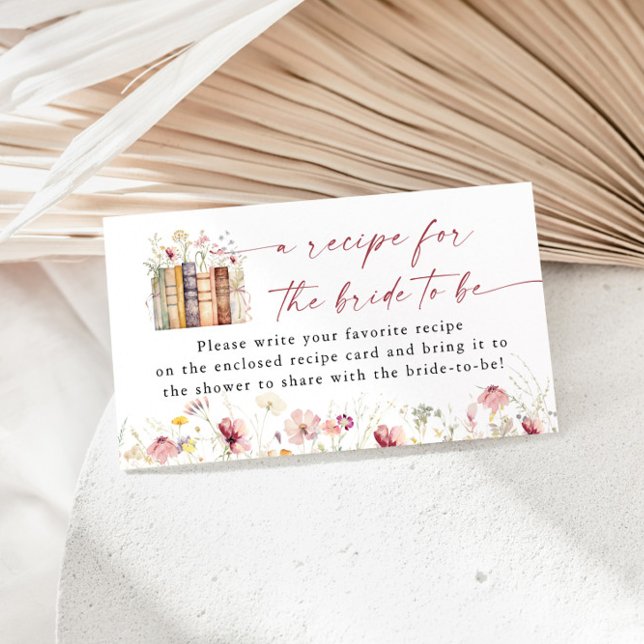Neues Kapitel Beginnt Brautparty-Rezept Anfrage Begleitkarte (Von Creator hochgeladen)