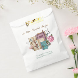 Neues Kapitel Beginnt Floral Neue Anfänge Geschenktütchen