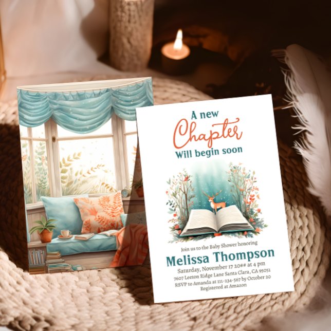 Neues Kapitel beginnt Hirschbuchtendusche Einladung (Von Creator hochgeladen)