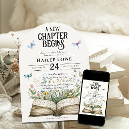 Neues Kapitel Beginnt Kinderdusche Vintage Wildblu Einladung