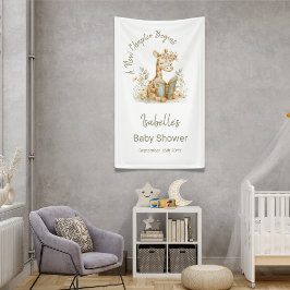 Neues Kapitel beginnt mit der Bookish Giraffe Baby Banner