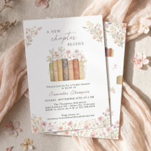 Neues Kapitel Beginnt Vintage Florale Bücher
