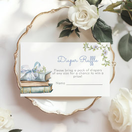 Neues Kapitel Blue Bow Diaper Gewinnspiel Begleitkarte