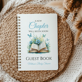 Neues Kapitel Boy Brunch Book Baby Shooting Gästeb Notizbuch