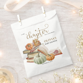 Neues Kapitel Buch Thema Pumpkin Fall Baby Dusche Geschenktütchen