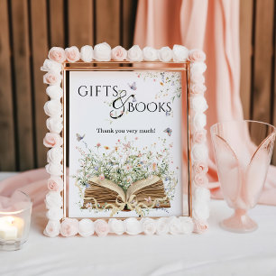 Neues Kapitel Buch Thema Wildblume Geschenk & Buch Poster