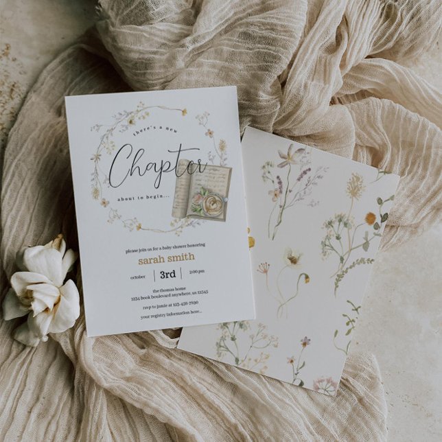 Neues Kapitel Buch über das Thema Geschlecht Neutr Einladung (Von Creator hochgeladen)