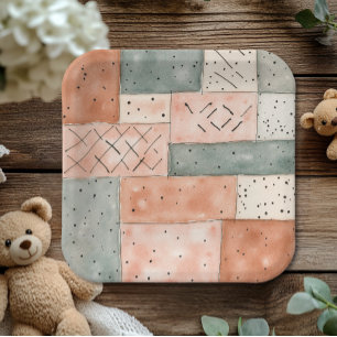 Neues Kapitel fängt Storybook Babydusche an Pappteller