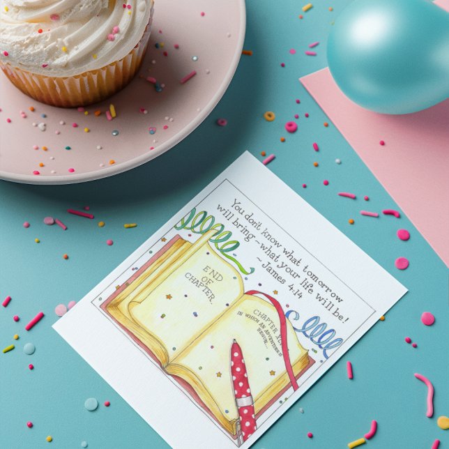 Neues Kapitel Geburtstagskarte Karte (Von Creator hochgeladen)