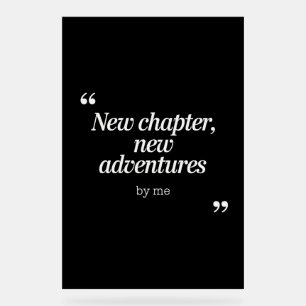 Neues Kapitel, Neues Adventures Design von mir Acrylschild