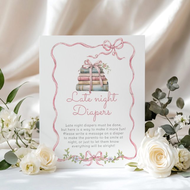 Neues Kapitel Rosa Bogen Späte Night Diapers Spiel Poster (Von Creator hochgeladen)