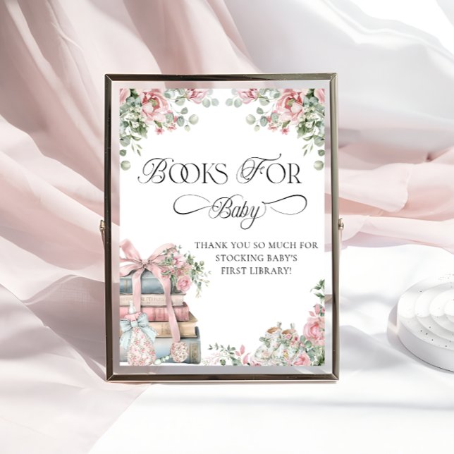 Neues Kapitel Storybook Blumenbücher für Baby Poster (Von Creator hochgeladen)