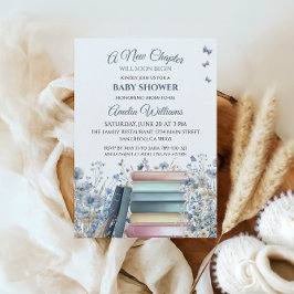 Neues Kapitel Storybook Classic Baby Shower Einladung