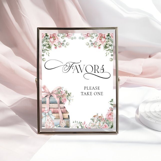 Neues Kapitel Storybook Floral Baby Shower Favorit Poster (Von Creator hochgeladen)