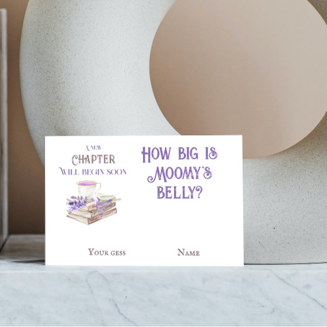 Neues Kapitel Storybook Ratschläge Wie Babydusche  Begleitkarte (Von Creator hochgeladen)